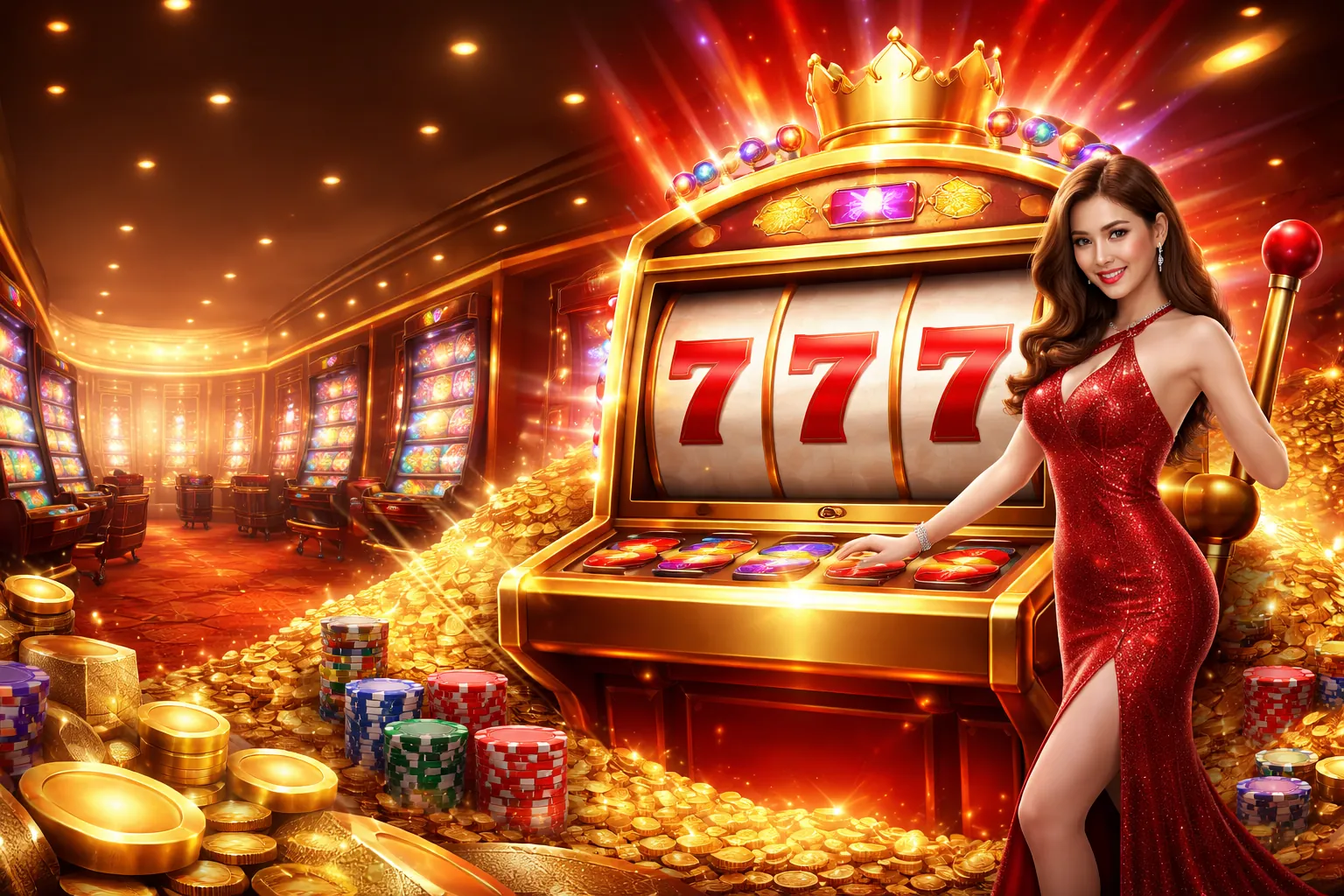 Máy đánh bạc với jackpot lớn đang chờ đợi